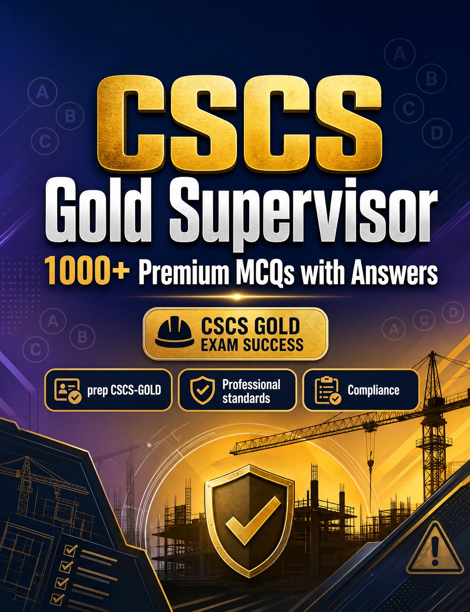 CSCS Gold Supervisor 2026-2027 : 1000 MCQ with Answers CSCS Gold Supervisor 2026-2027 : 1000 MCQ with Answers — Test prep CSCS-GOLD: MCQ Regulations, Professional standards, Compliance, Practice tests and mock papers to pass