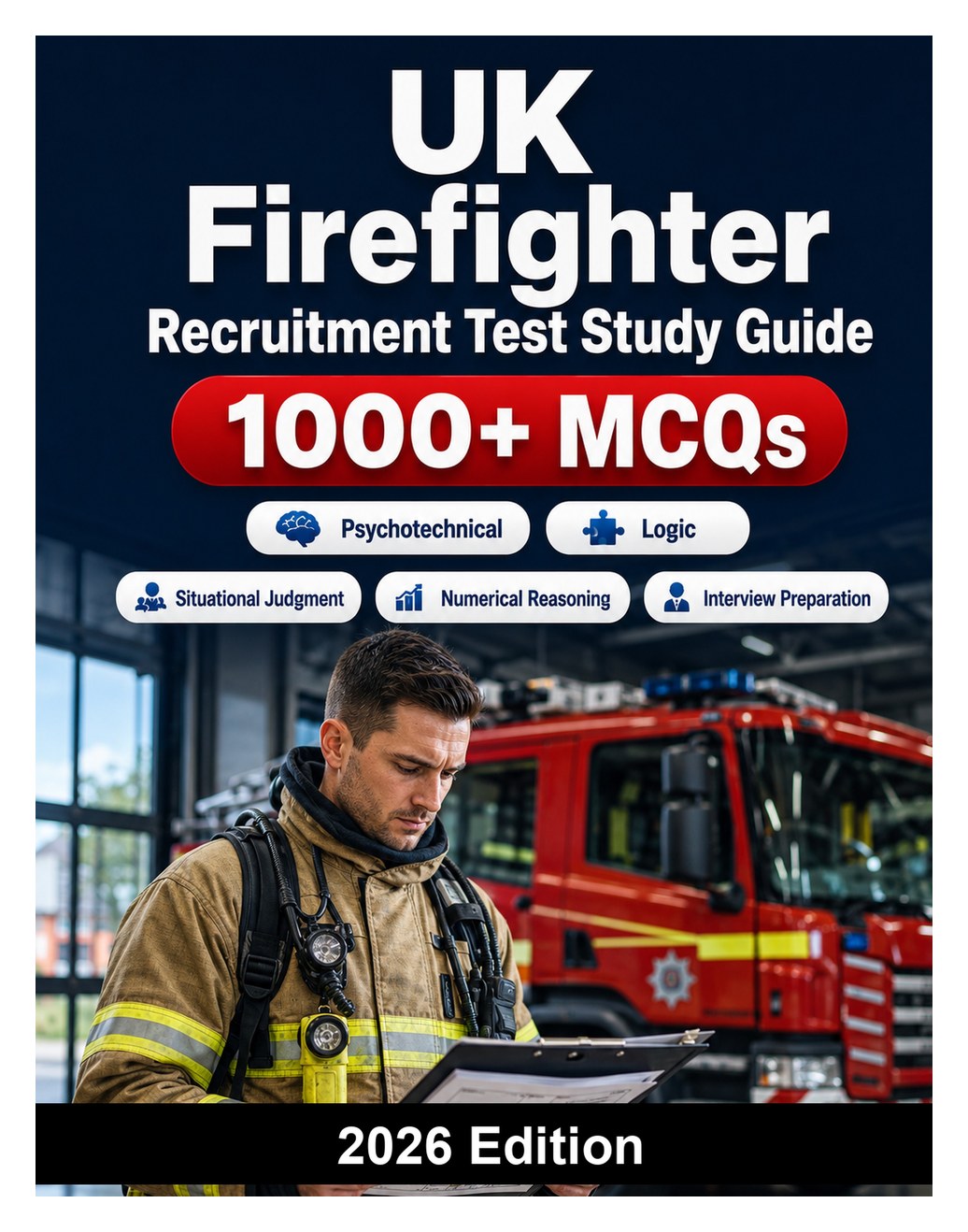 UK Firefighter Recruitment Test Study Guide — Situational judgment, numerical reasoning, fitness assessment overview, interview preparation and role-play scenarios