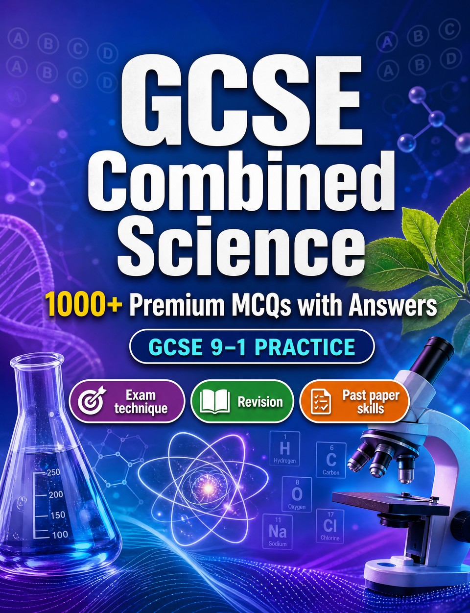 GCSE Combined Science 2026-2027 : 1000 MCQ with Answers GCSE Combined Science 2026-2027 : 1000 MCQ with Answers — Revision guide: MCQ Exam technique, Revision, Past paper skills, Applied questions and mock papers to pass