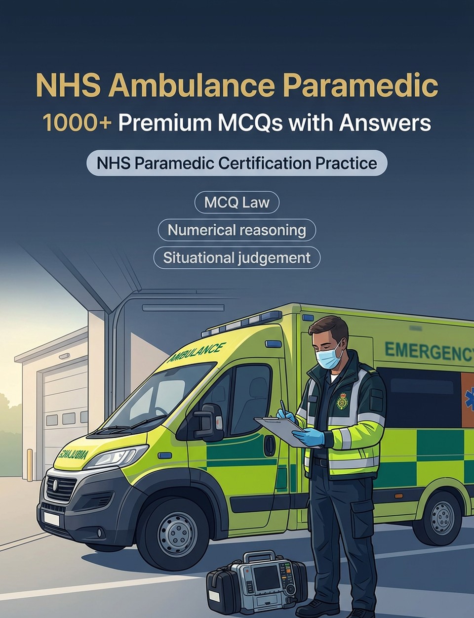 NHS Ambulance Paramedic 2026-2027 : 1000 MCQ with Answers — Exam prep: MCQ Law, Public safety, Safeguarding, Administration, Ethics  and mock papers to pass