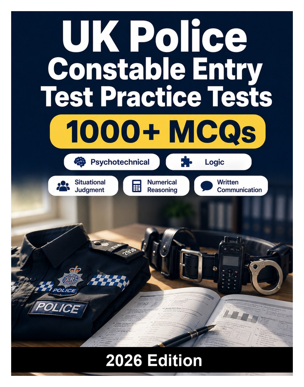 UK Police Constable Entry Test Practice Tests — Realistic mock exams for situational judgment, numerical reasoning, written communication and decision-making scenarios