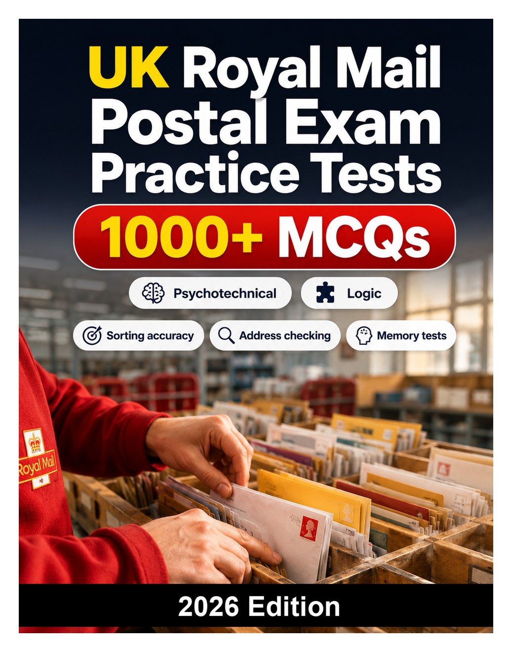 UK Royal Mail Postal Exam Practice Tests UK Royal Mail Postal Exam Practice Tests — Sorting accuracy, address checking, memory tests, speed exercises and situational judgment questions