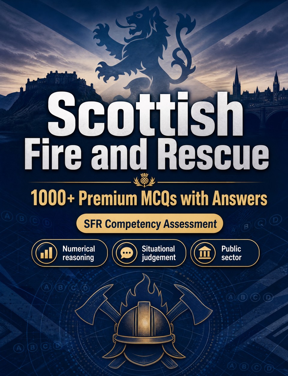Scottish Fire and Rescue 2026-2027 : 1000 MCQ with Answers — Exam prep: MCQ Public safety, Safeguarding, Administration, Ethics, Report writing  and mock papers to pass