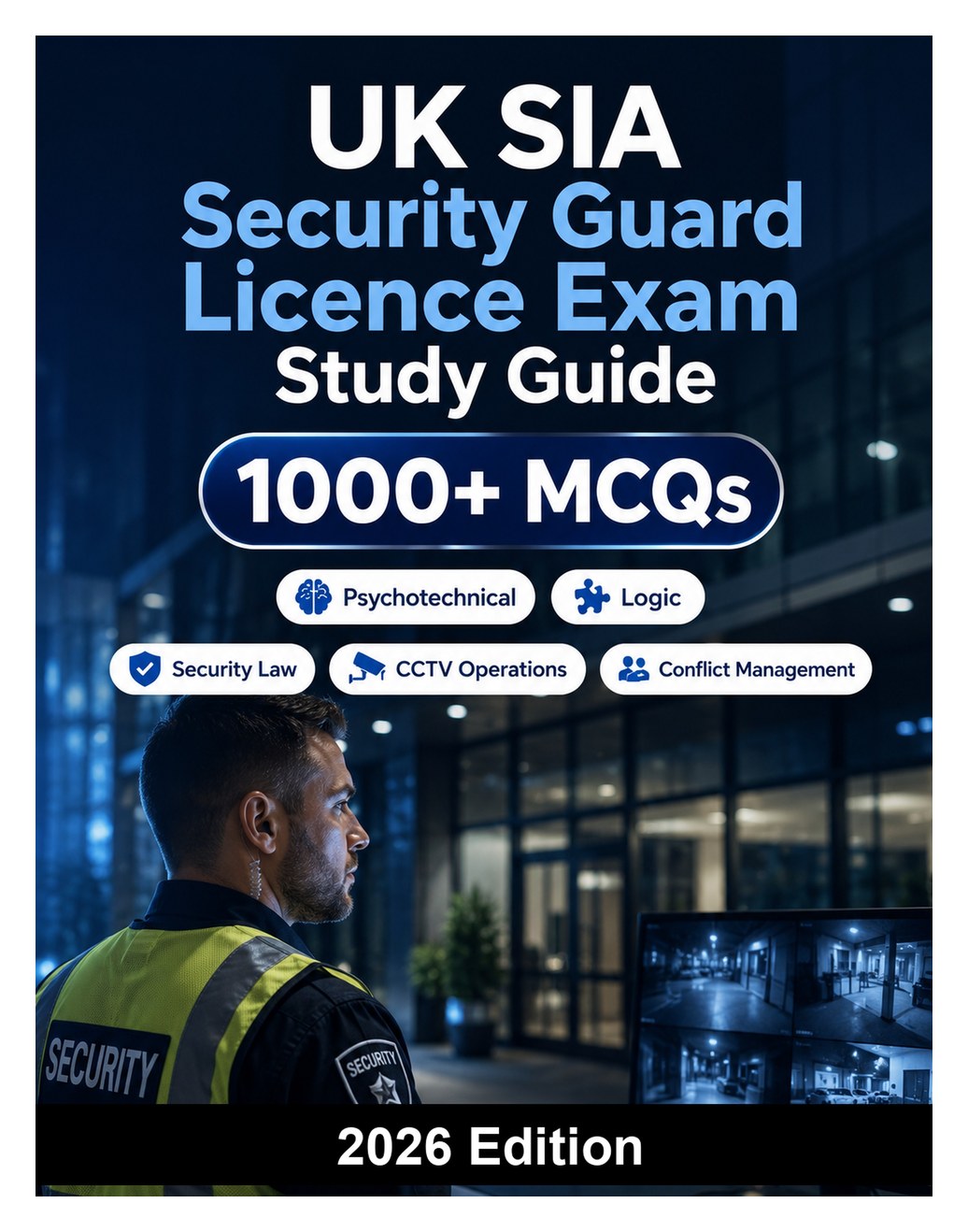 UK SIA Security Guard Licence Exam Study Guide UK SIA Security Guard Licence Exam Study Guide — Door supervision, CCTV operations, security law, conflict management, emergency procedures and practice questions