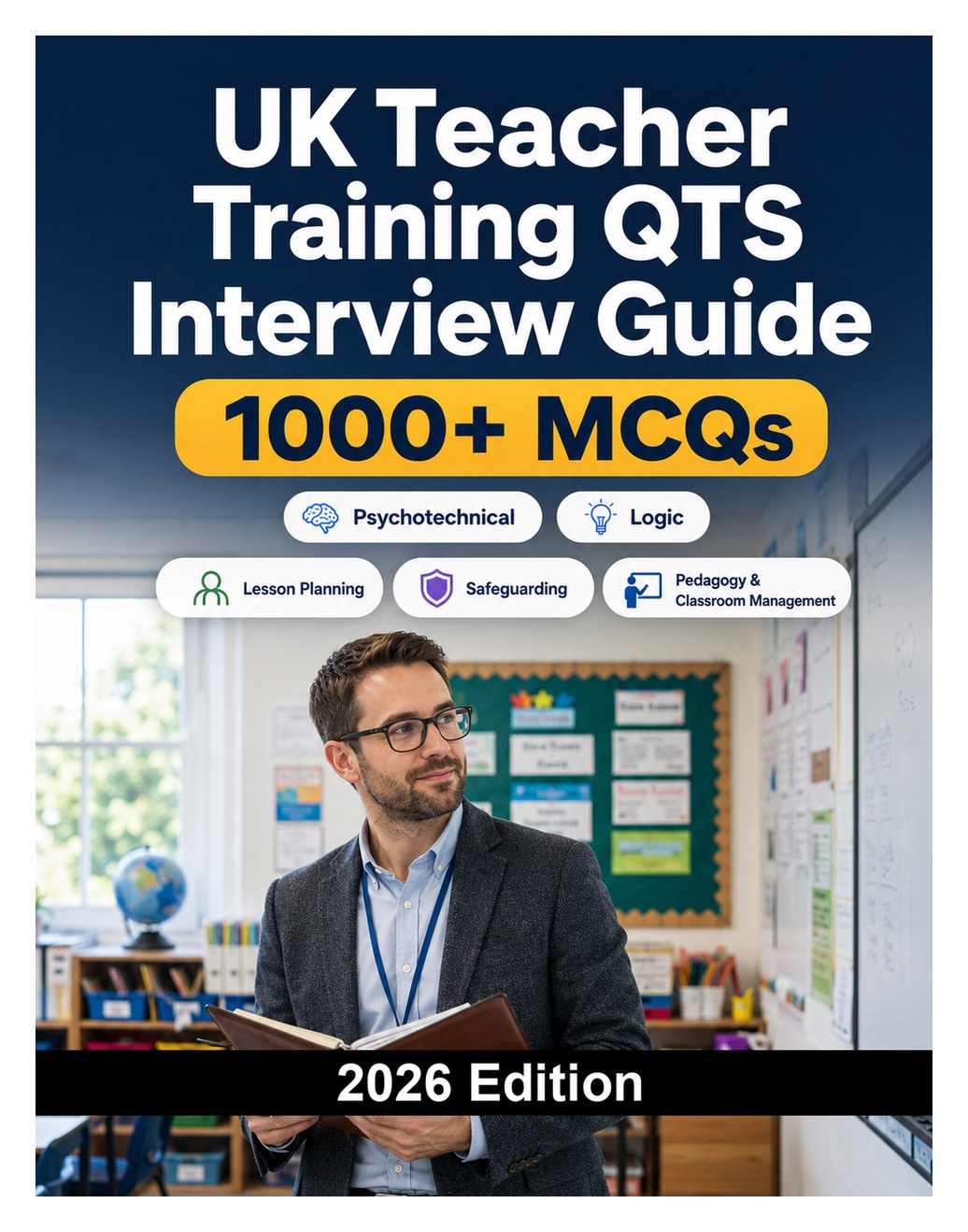 UK Teacher Training QTS Interview Guide — Complete preparation for Qualified Teacher Status interviews, lesson planning, safeguarding, pedagogy and classroom management